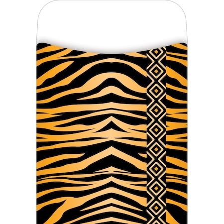 Barker Creek Tiger Peel & Stick Library Pockets, 30/Pack 1221